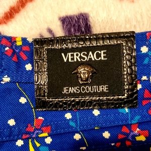 Versace 👖 Jeans Couture High Rise Floral Jeans, Extremely Rare, size 29 Quality